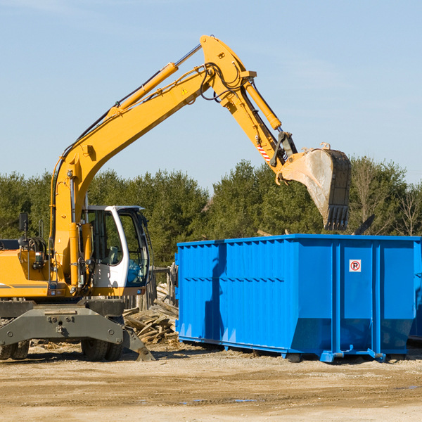 can i choose the location where the residential dumpster will be placed in Minier